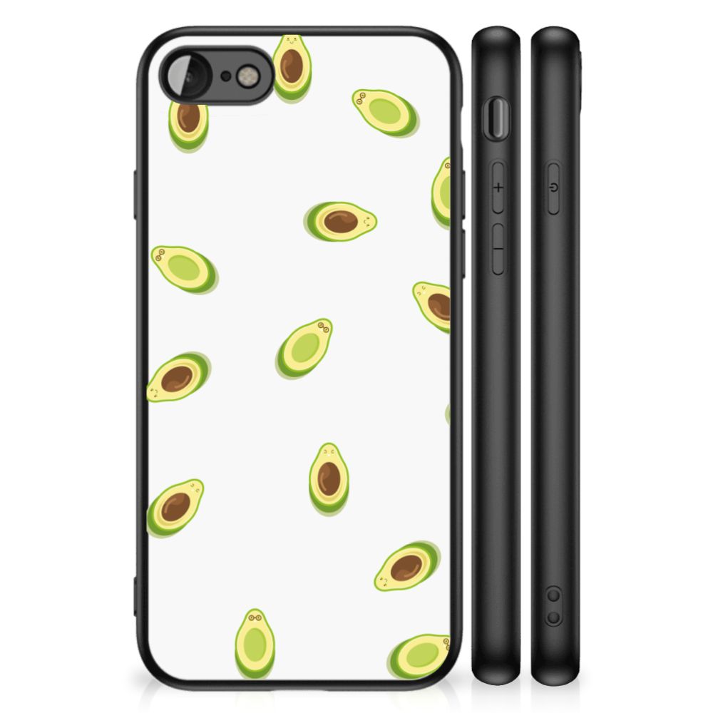 iPhone SE 2022 | SE 2020 | 7/8 Back Cover Hoesje Avocado met trendy avocado ontwerp.