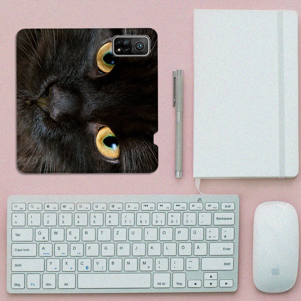 Xiaomi Mi 10T | 10T Pro Hoesje maken Zwarte Kat - B2C Telecom