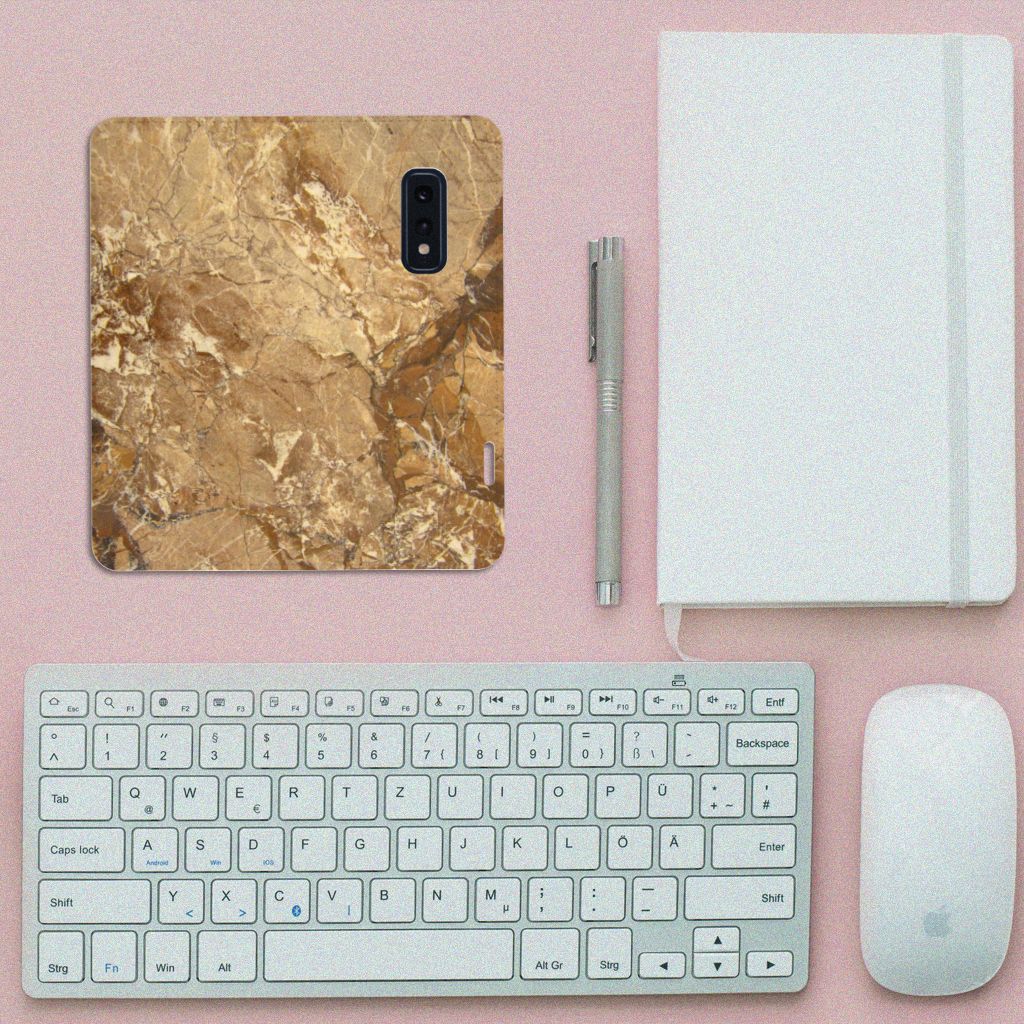 Samsung Galaxy S10e Standcase Marmer Creme