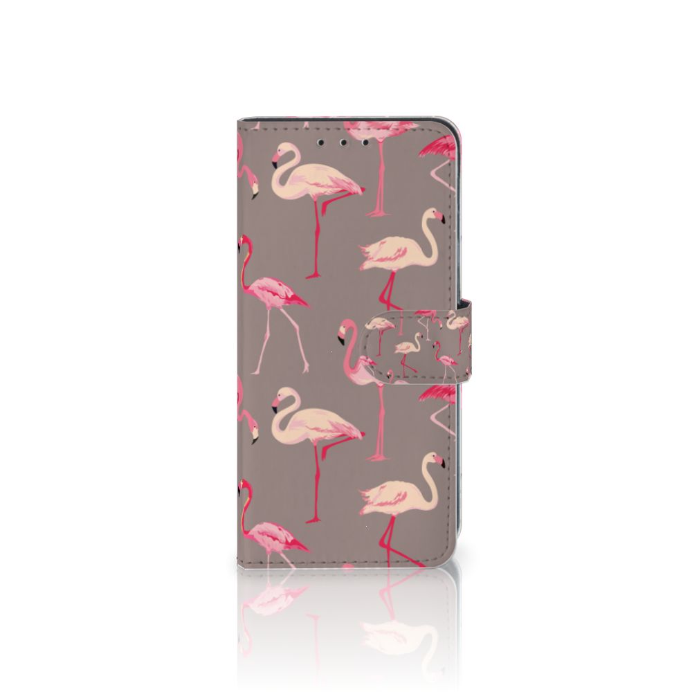 Xiaomi Redmi 8A Telefoonhoesje met Pasjes Flamingo
