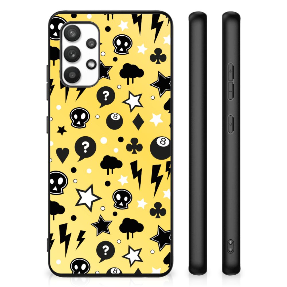 Telefoonhoesje Samsung Galaxy A32 4G | A32 5G Enterprise Editie Punk Geel B2C Telecom