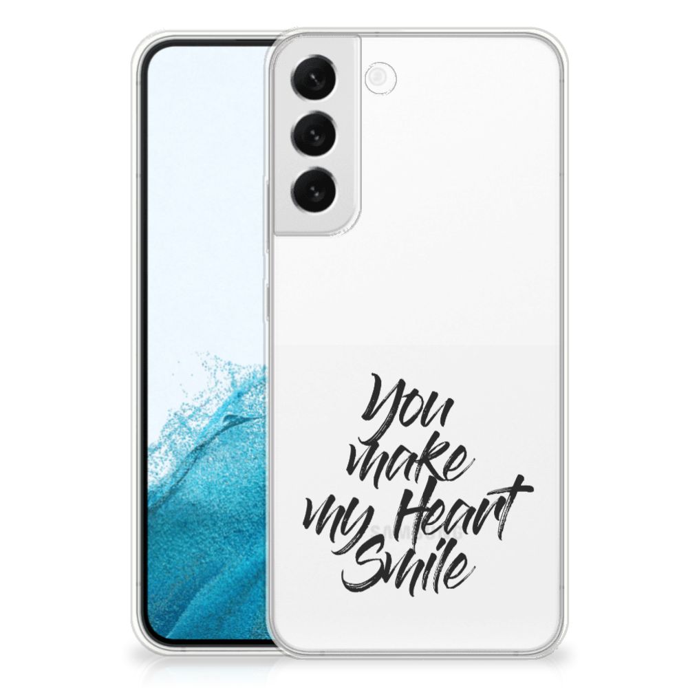 Samsung Galaxy S22 Plus Siliconen hoesje met naam Heart Smile