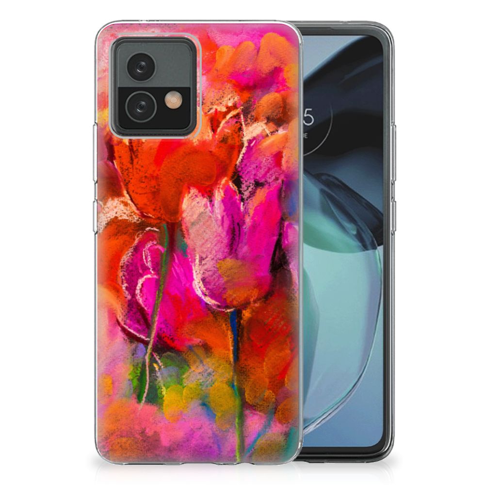 Hoesje maken Motorola Moto G72 Tulips
