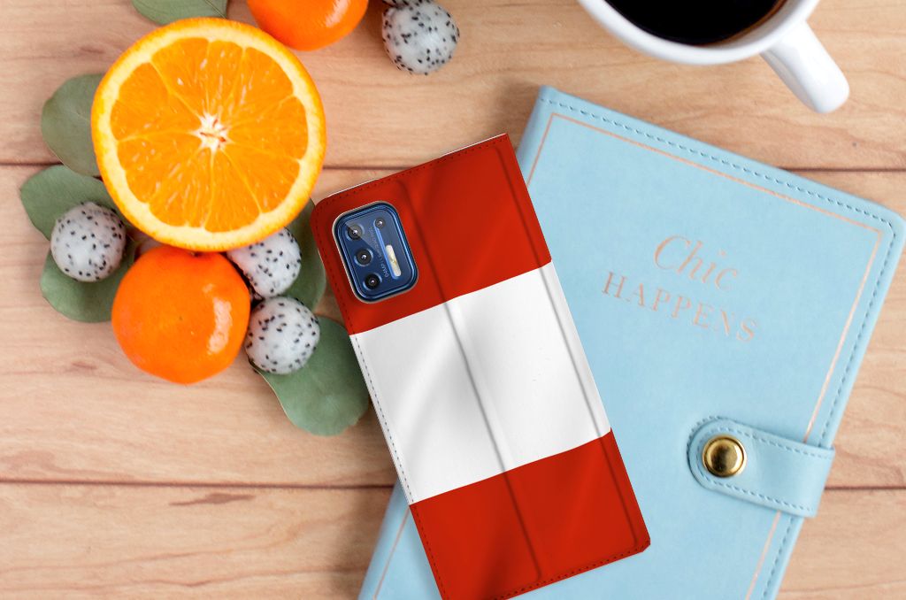 Motorola Moto G9 Plus Standcase Oostenrijk - B2C Telecom