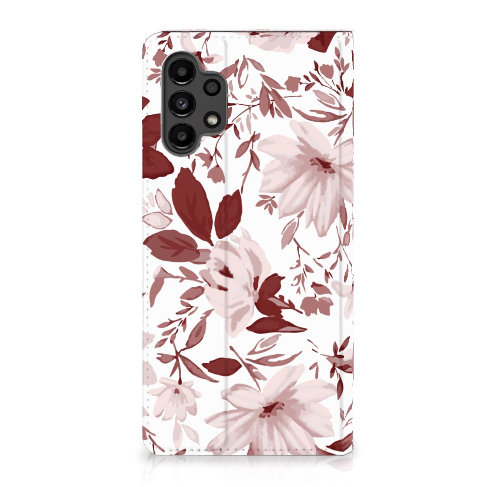 Bookcase Samsung Galaxy A13 (4G) Watercolor Flowers - B2C Telecom