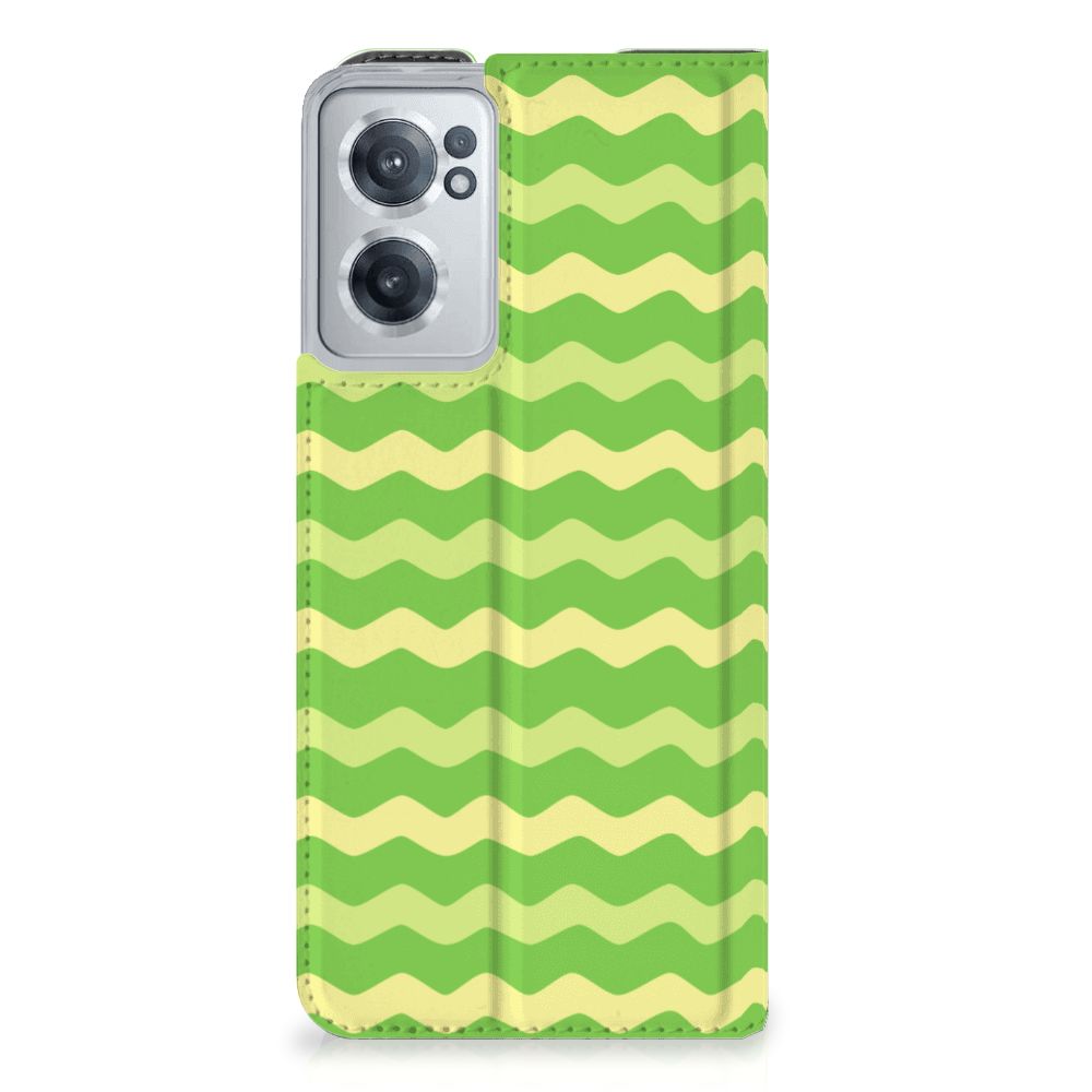 OnePlus Nord CE 2 5G Hoesje met Magneet Waves Green - B2C Telecom