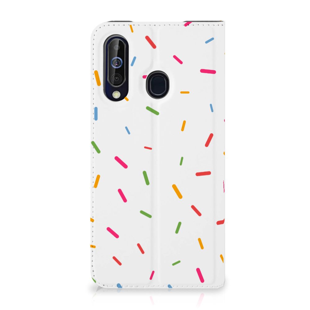 Samsung Galaxy A60 Flip Style Cover Donut Roze