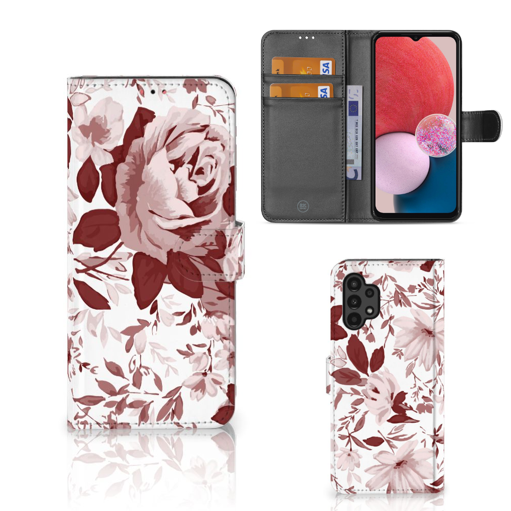 Hoesje Samsung Galaxy A13 (4G) Watercolor Flowers