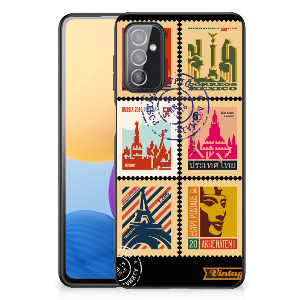 Samsung Galaxy M52 TPU Backcover Postzegels B2C Telecom