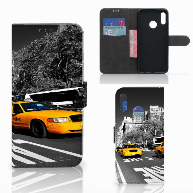 Honor 10 Lite Flip Cover New York Taxi