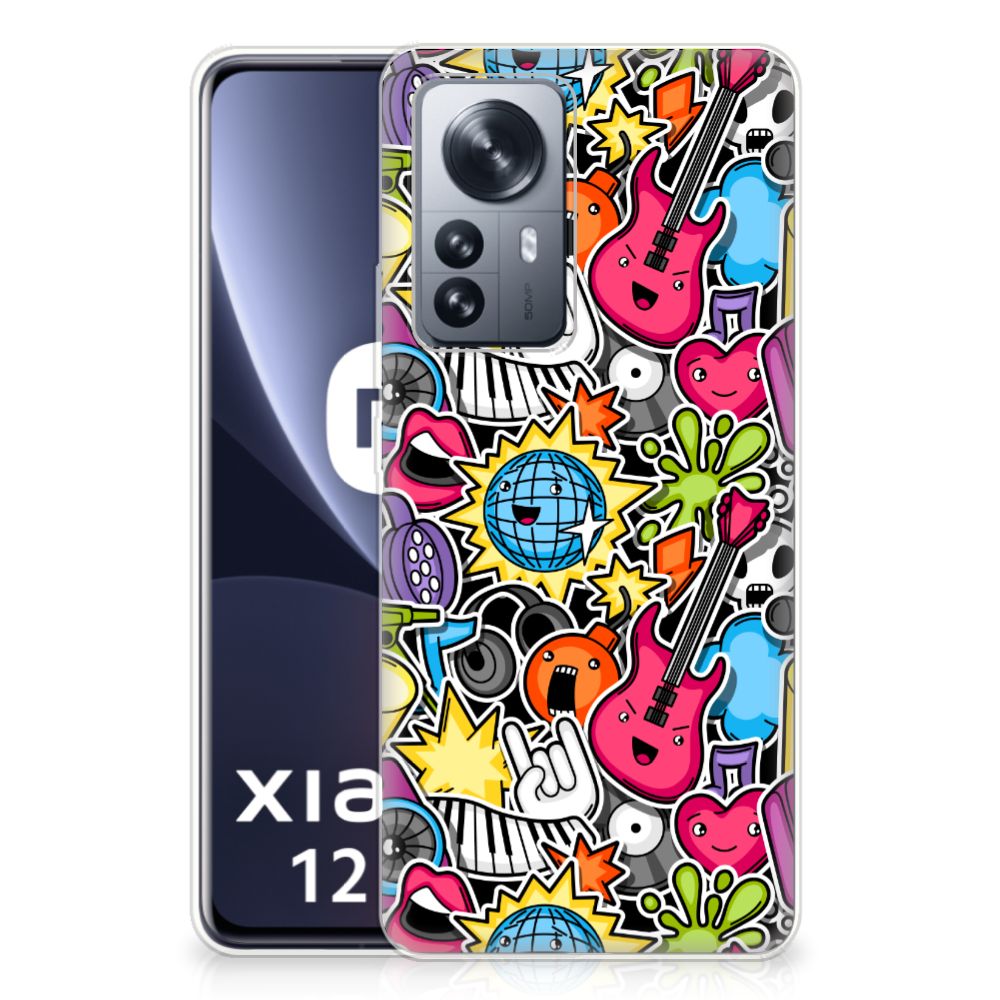 Xiaomi 12 Pro Silicone Back Cover Punk Rock