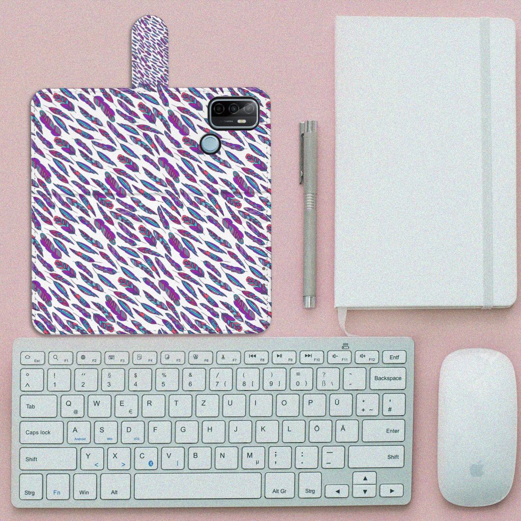 OPPO A53 | OPPO A53s Telefoon Hoesje Feathers Color