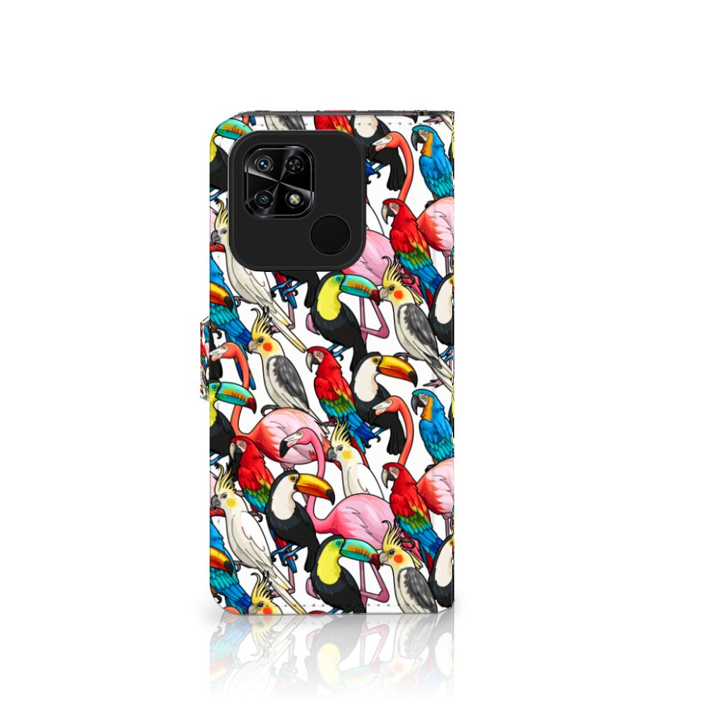 Xiaomi Redmi 10C Telefoonhoesje met Pasjes Birds