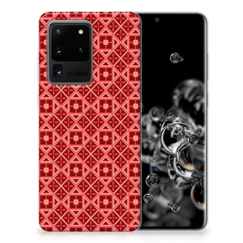 Samsung Galaxy S20 Ultra TPU bumper Batik Rood B2C Telecom