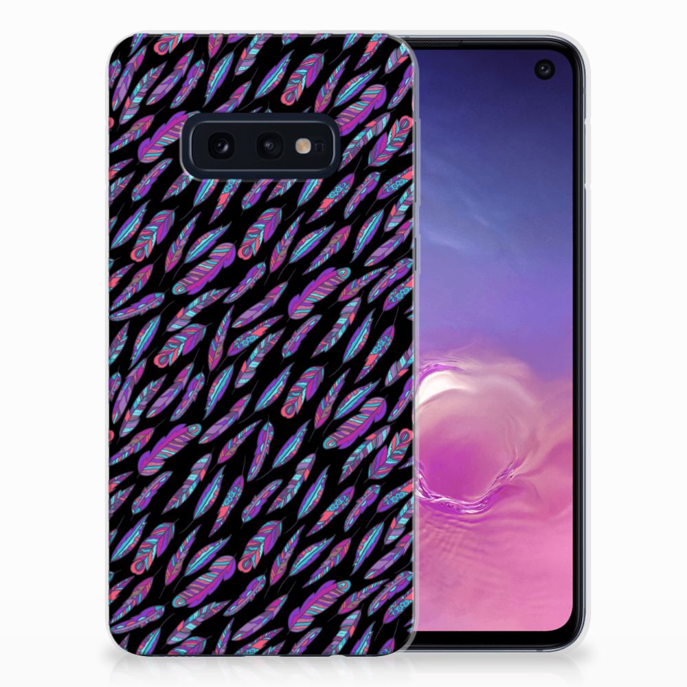 Samsung Galaxy S10e TPU bumper Feathers Color