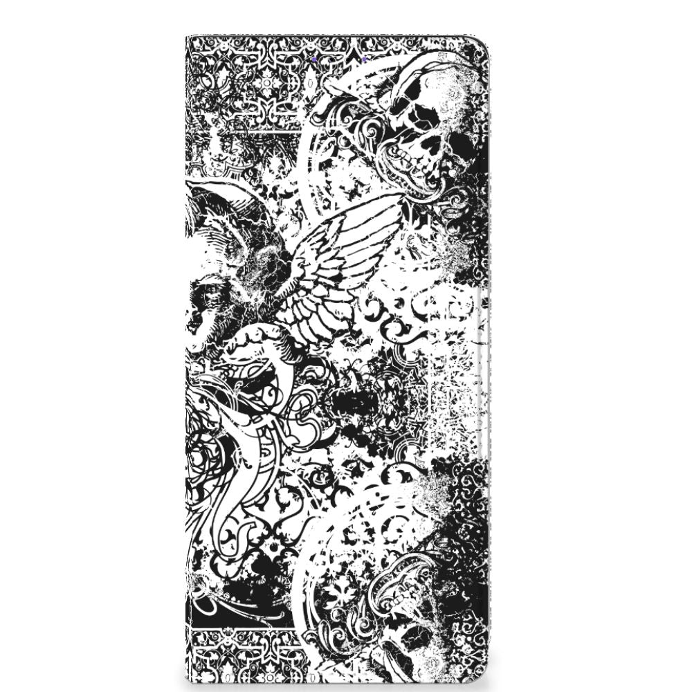Mobiel BookCase Samsung Galaxy A22 5G Skulls Angel - B2C Telecom