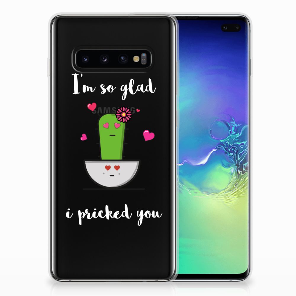 Samsung Galaxy S10 Plus Telefoonhoesje met Naam Cactus Glad