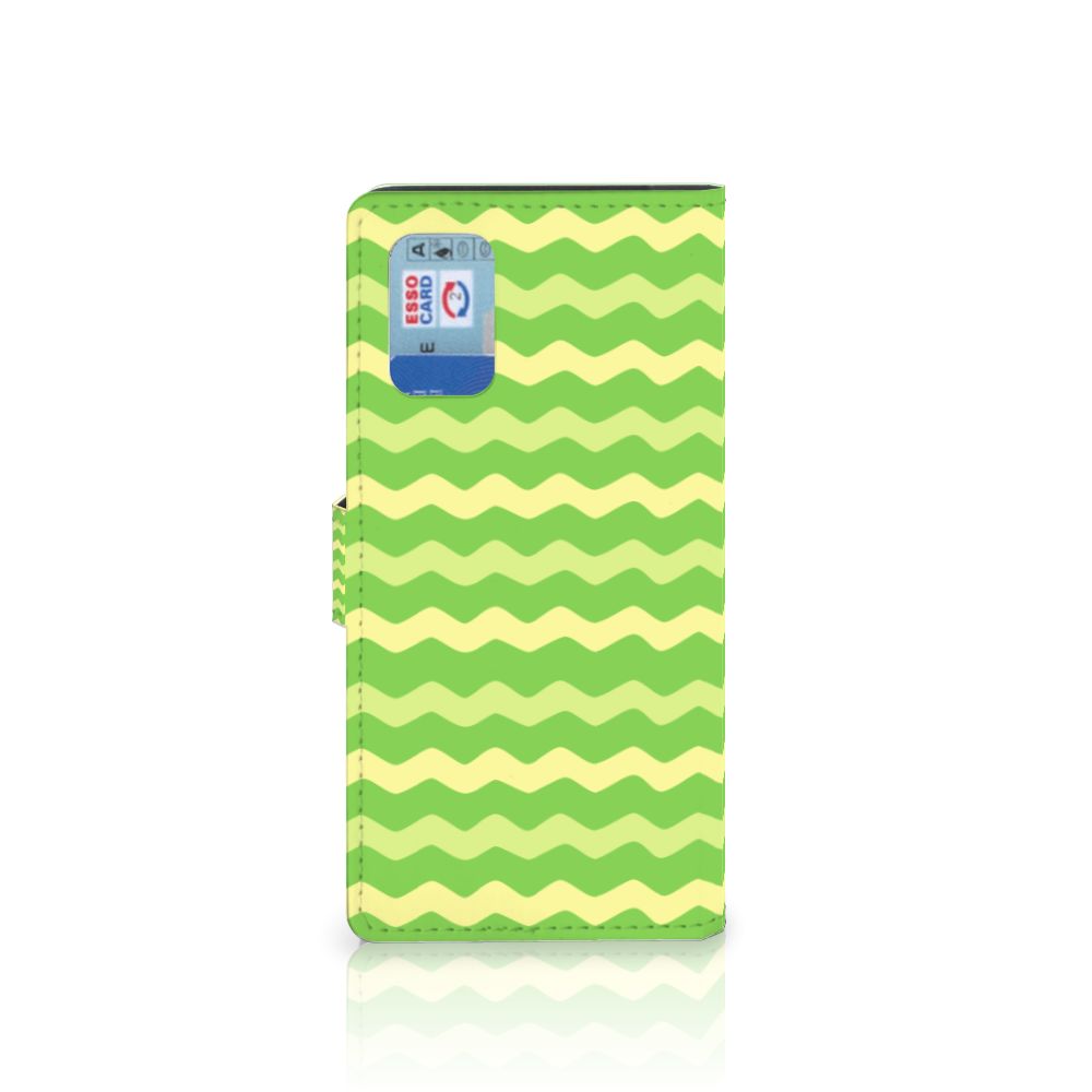 Samsung Galaxy A02s | M02s Telefoon Hoesje Waves Green