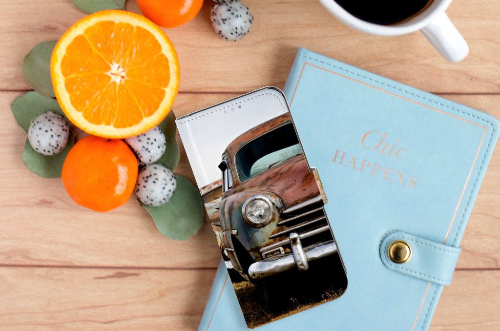 OPPO Find X3 Lite Telefoonhoesje met foto Vintage Auto
