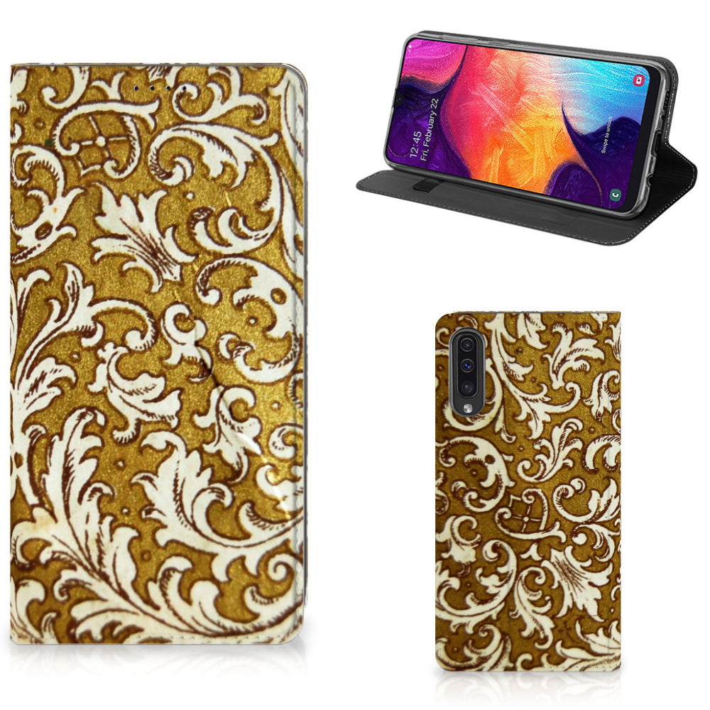 Telefoon Hoesje Samsung Galaxy A50 Barok Goud