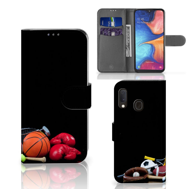 Samsung Galaxy A20e Wallet Case met Pasjes Sports