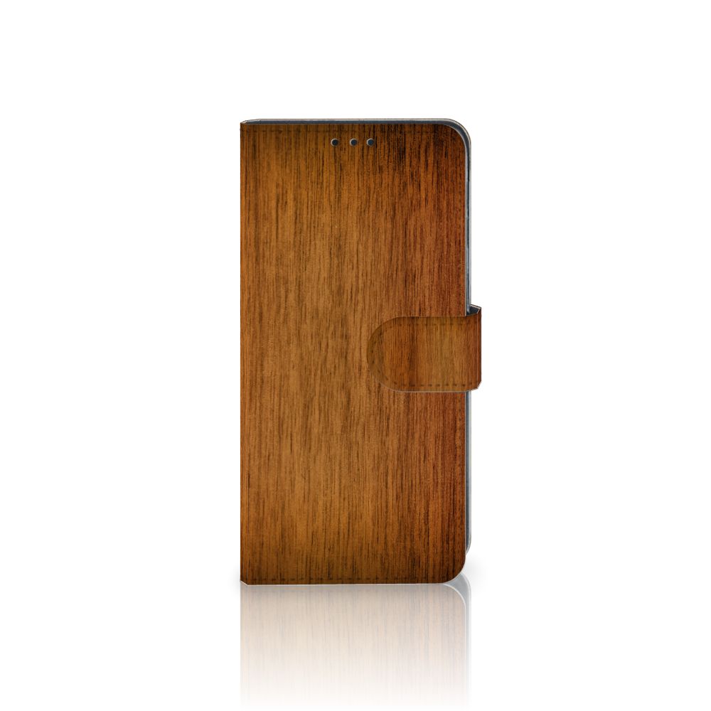 Samsung Galaxy M31 Book Style Case Donker Hout