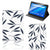 Lenovo Tab E10 Tablet Cover Leaves Blue