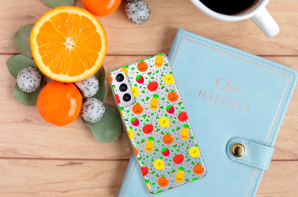 Samsung Galaxy S21 Plus Siliconen Case Fruits B2C Telecom