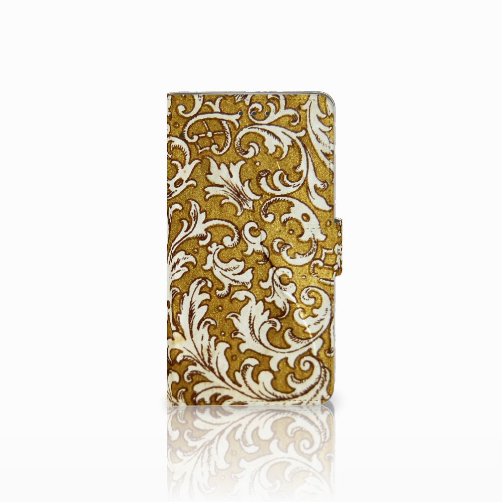 Wallet Case Samsung Galaxy J7 2016 Barok Goud