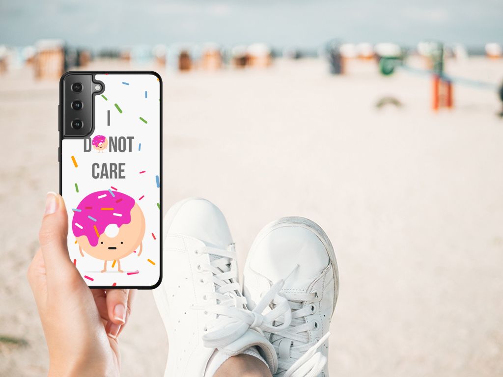 Samsung Galaxy S21 Plus Back Cover Hoesje Donut Roze B2C Telecom