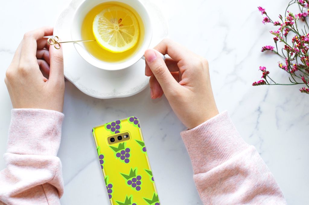 Samsung Galaxy S10e Siliconen Case Druiven