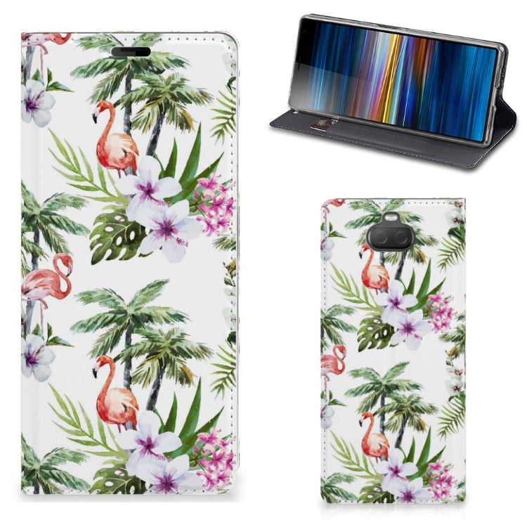 Sony Xperia 10 Plus Hoesje maken Flamingo Palms