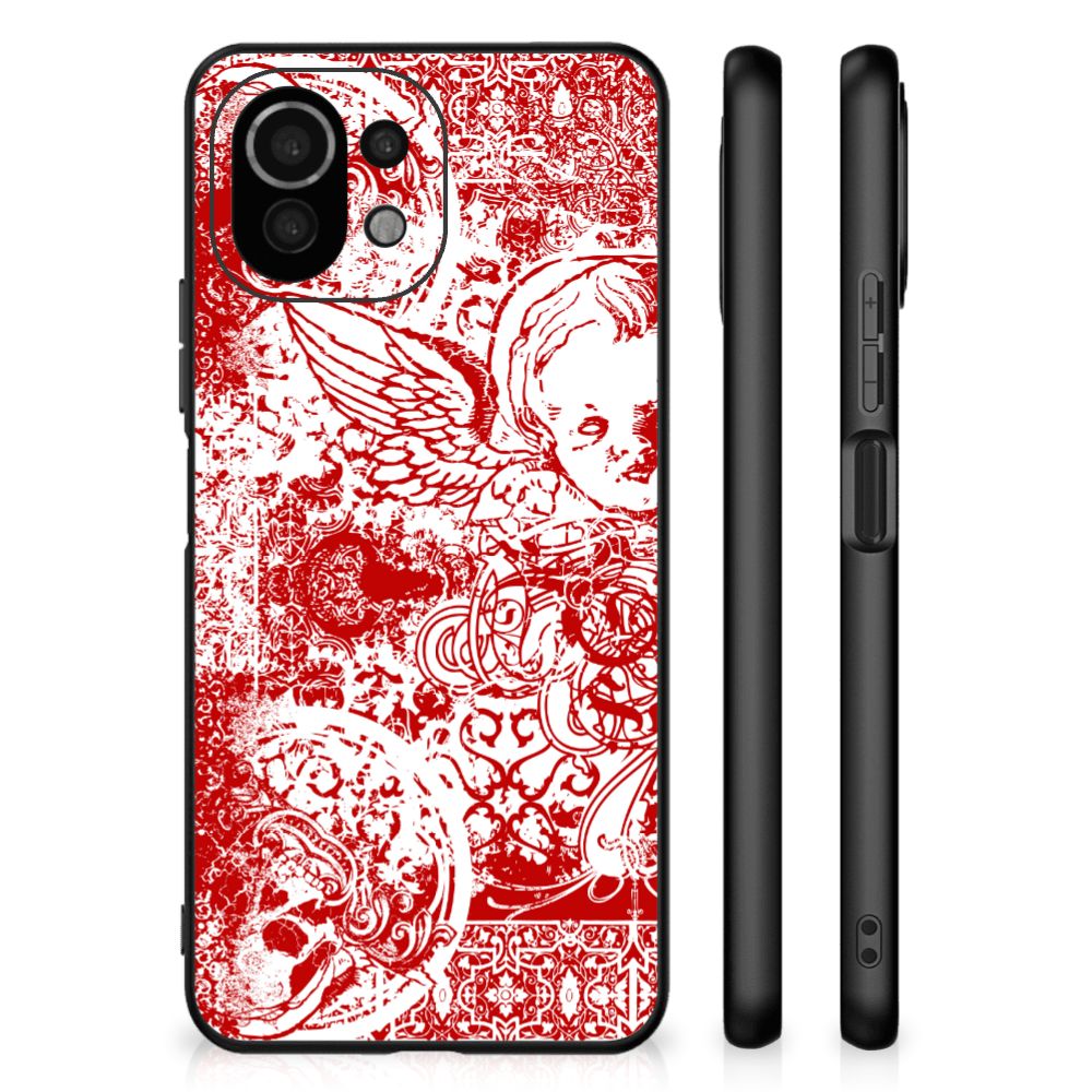 Telefoonhoesje Xiaomi 11 Lite 5G NE | Mi 11 Lite Angel Skull Rood