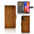 Samsung Galaxy A20s Book Style Case Donker Hout