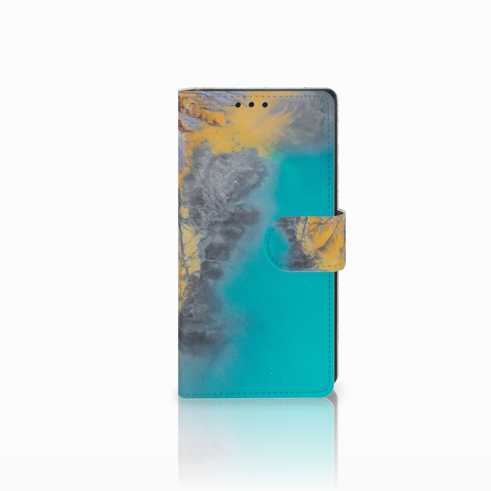 Sony Xperia XA1 Bookcase Marble Blue Gold