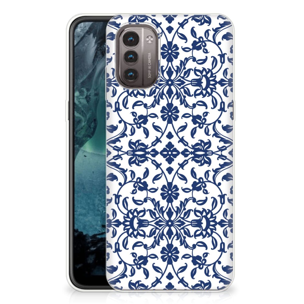 Nokia G21 | G11 TPU Case Flower Blue