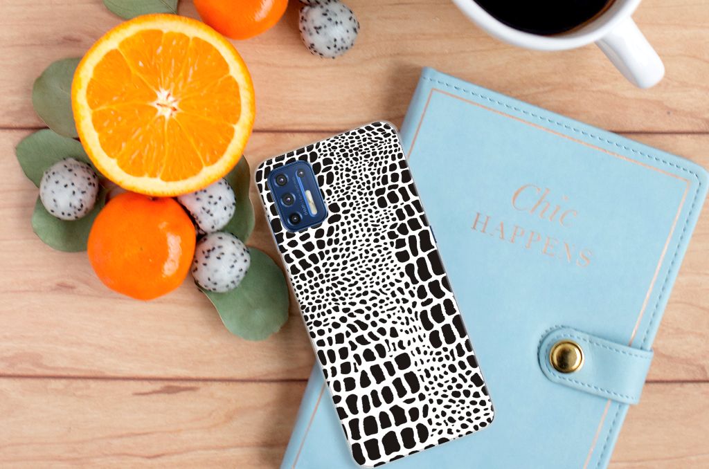 Motorola Moto G9 Plus TPU Hoesje Slangenprint B2C Telecom