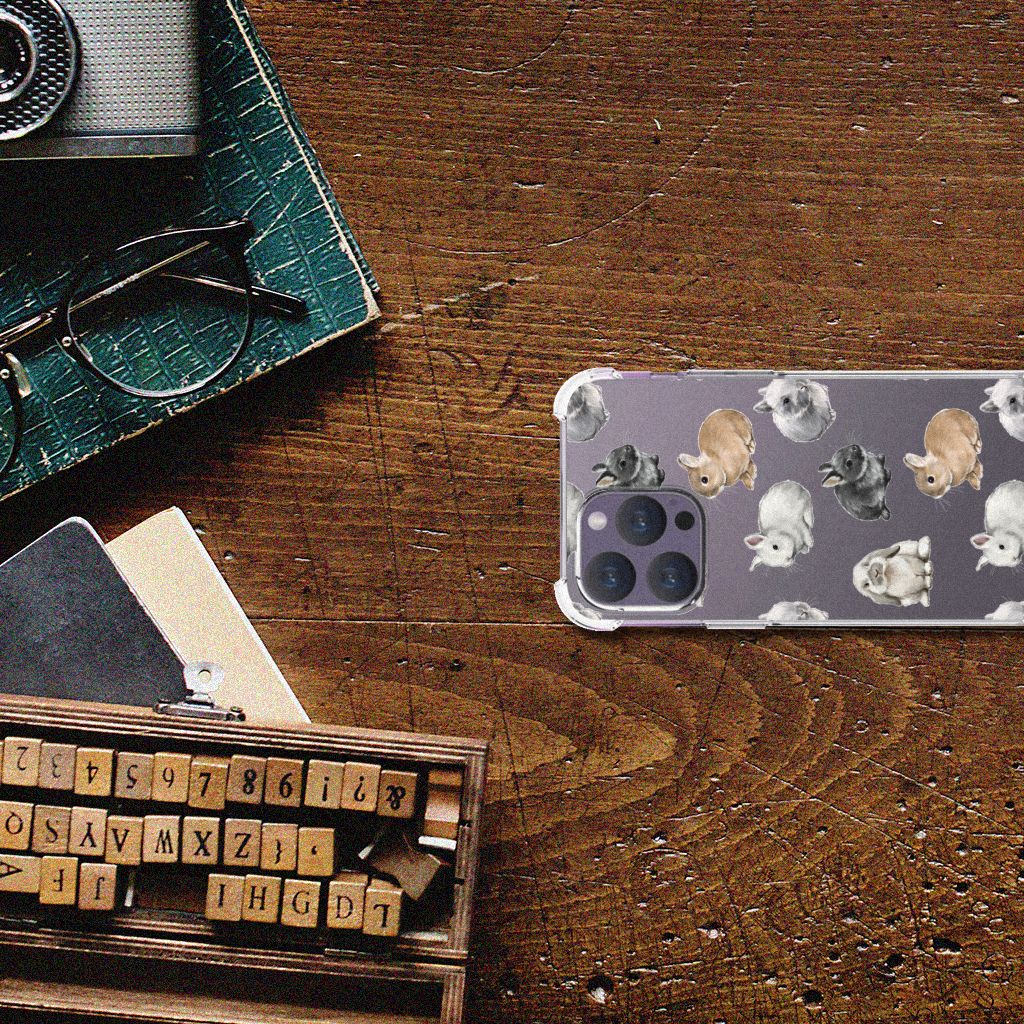 Case Anti-shock voor iPhone 15 Pro Max Konijntjes B2C Telecom