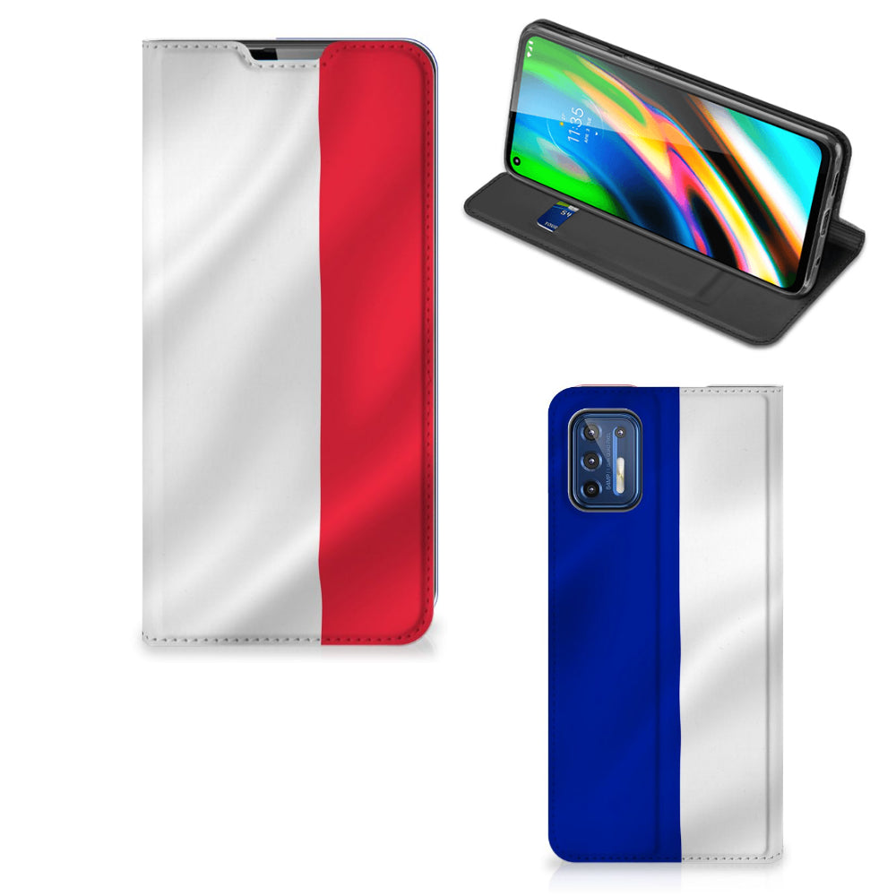 Motorola Moto G9 Plus Standcase Frankrijk