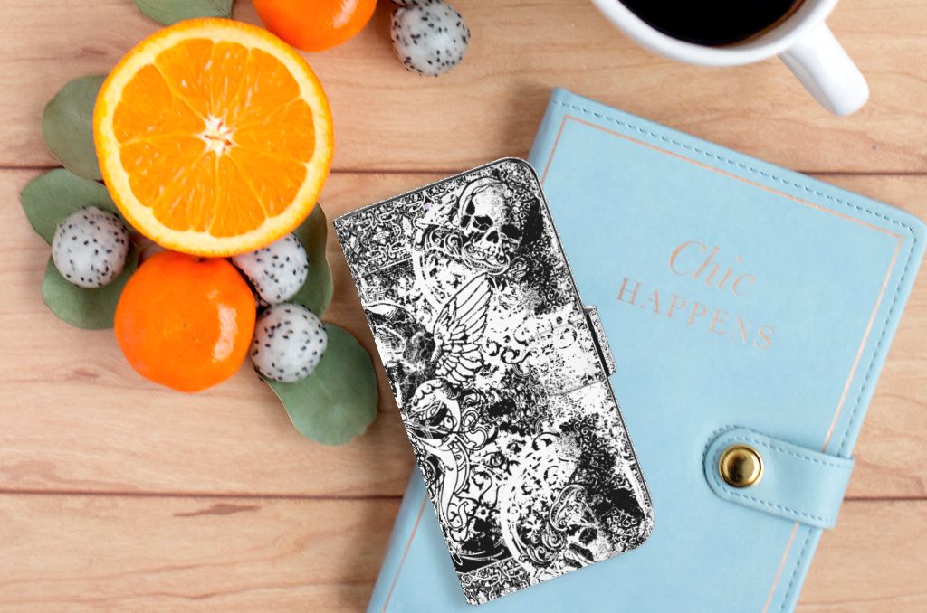 Telefoonhoesje met Naam Samsung Galaxy A32 4G Skulls Angel