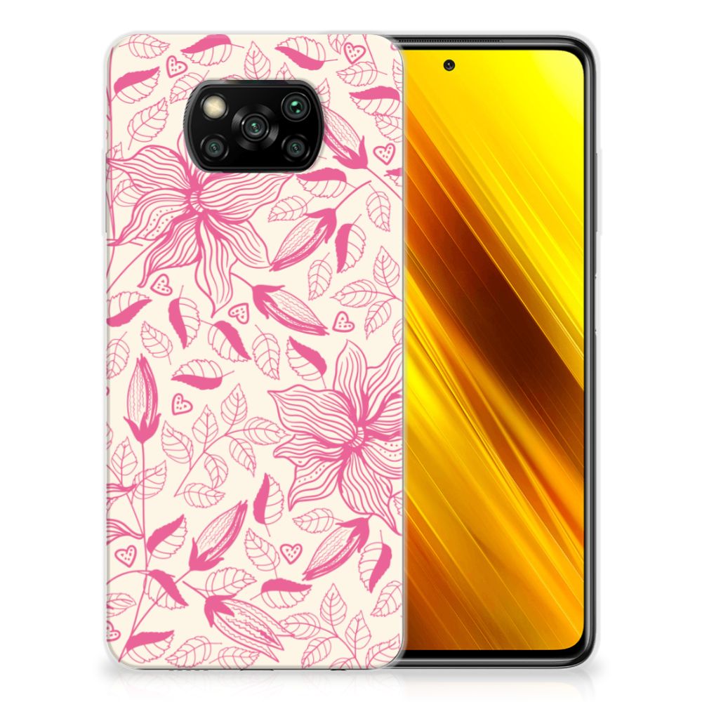 Xiaomi Poco X3 | Poco X3 Pro TPU Case Pink Flowers