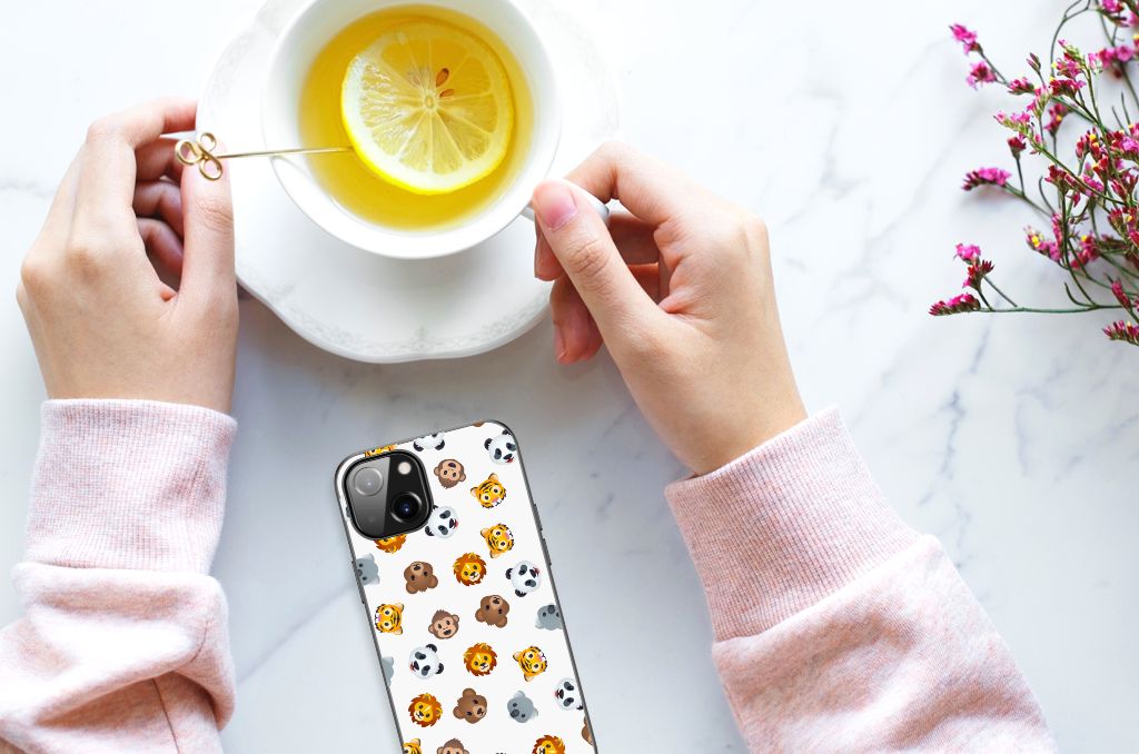 Back Case voor Apple iPhone 13/14 Dieren Emojis B2C Telecom