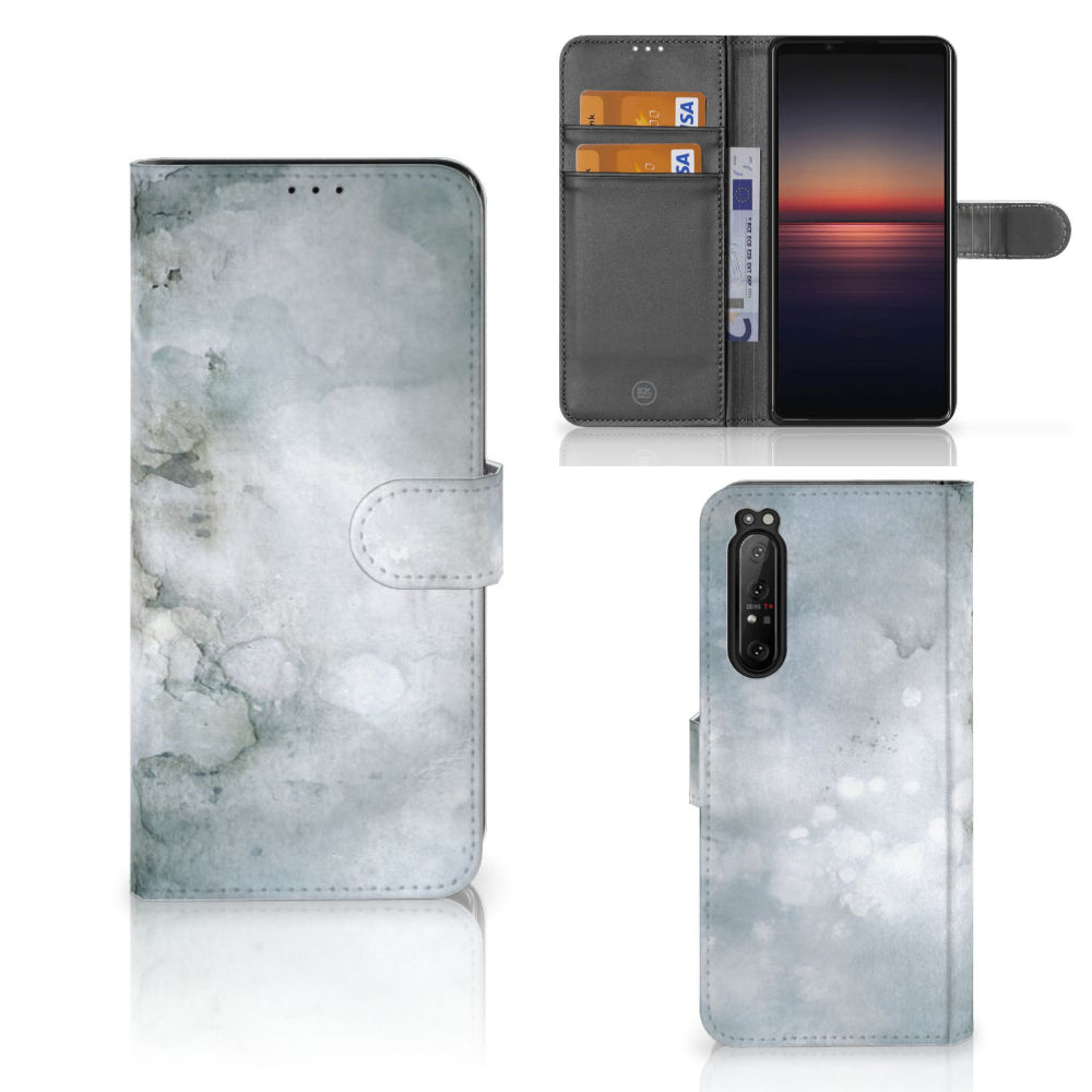 Hoesje Sony Xperia 1 II Painting Grey