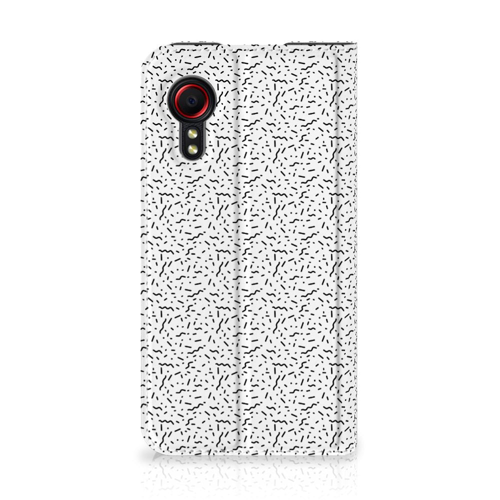 Samsung Galaxy Xcover 5 Hoesje met Magneet Stripes Dots - B2C Telecom