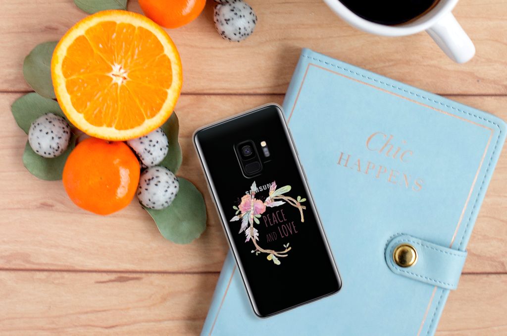 Samsung Galaxy S9 Telefoonhoesje met Naam Boho Text