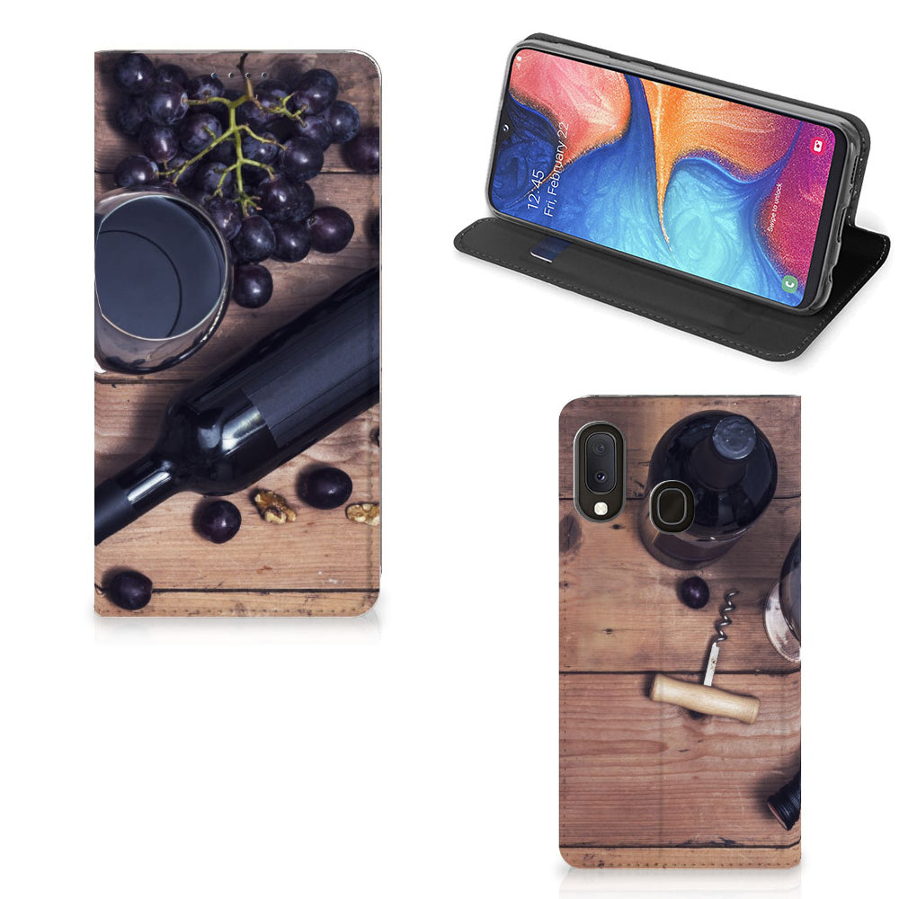 Samsung Galaxy A20e Flip Style Cover Wijn