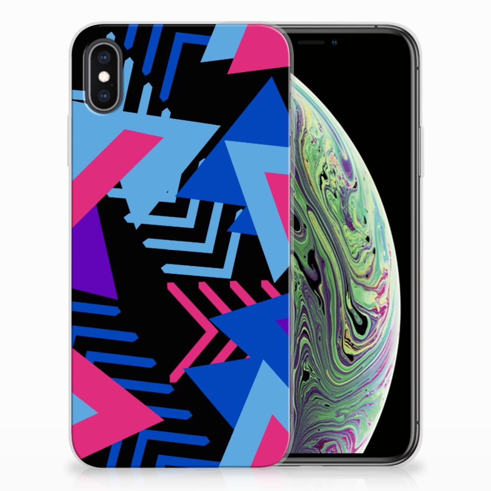 Apple iPhone Xs Max TPU Hoesje Funky Triangle