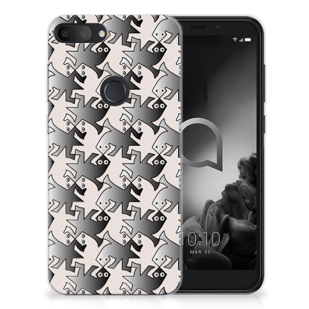 Alcatel 1S (2019) TPU Hoesje Salamander Grey
