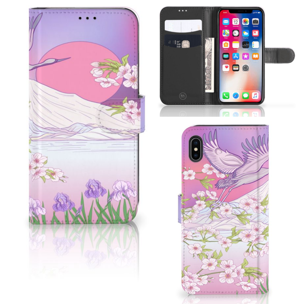 Apple iPhone Xs Max Telefoonhoesje met Pasjes Bird Flying
