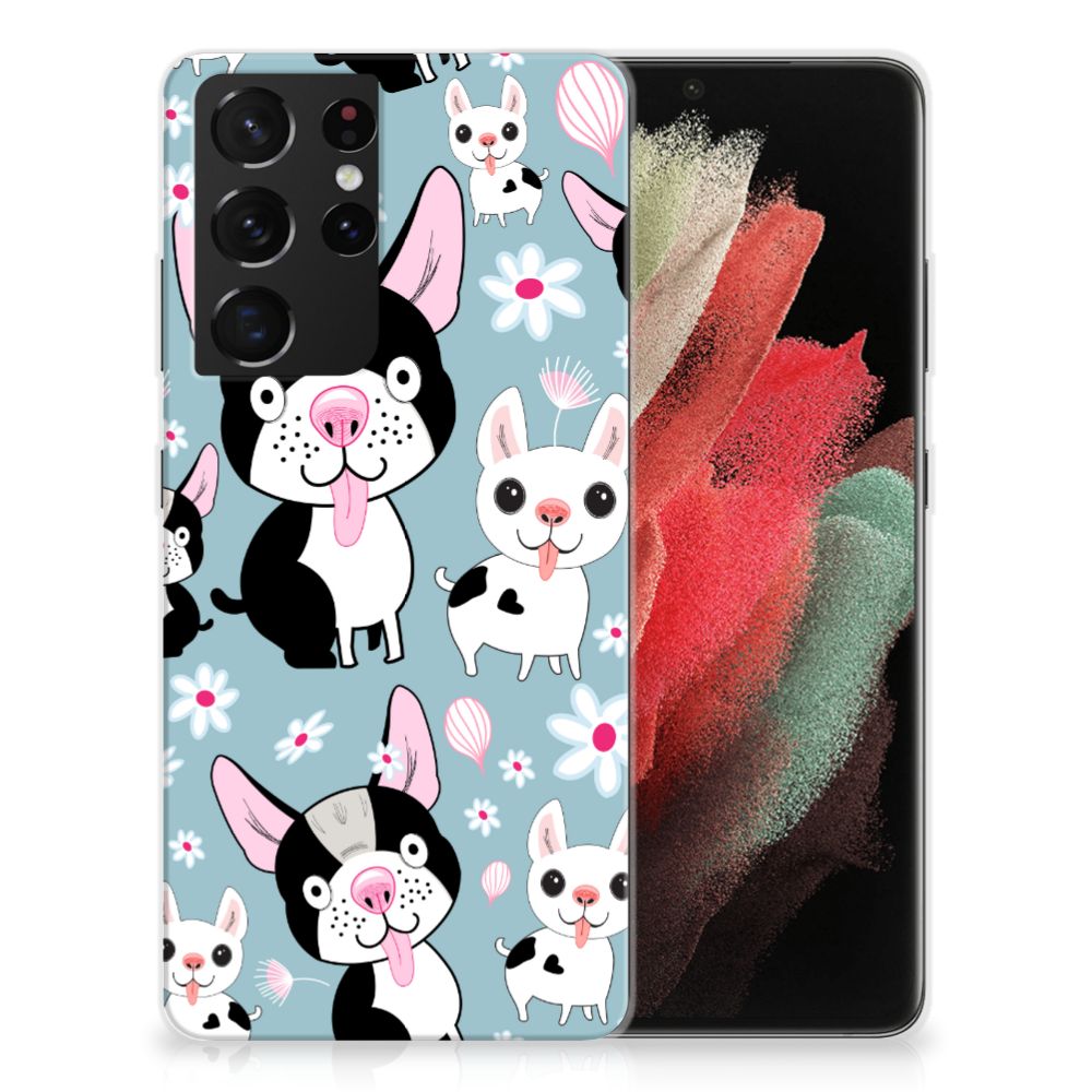 Samsung Galaxy S21 Ultra TPU Hoesje Hondjes B2C Telecom